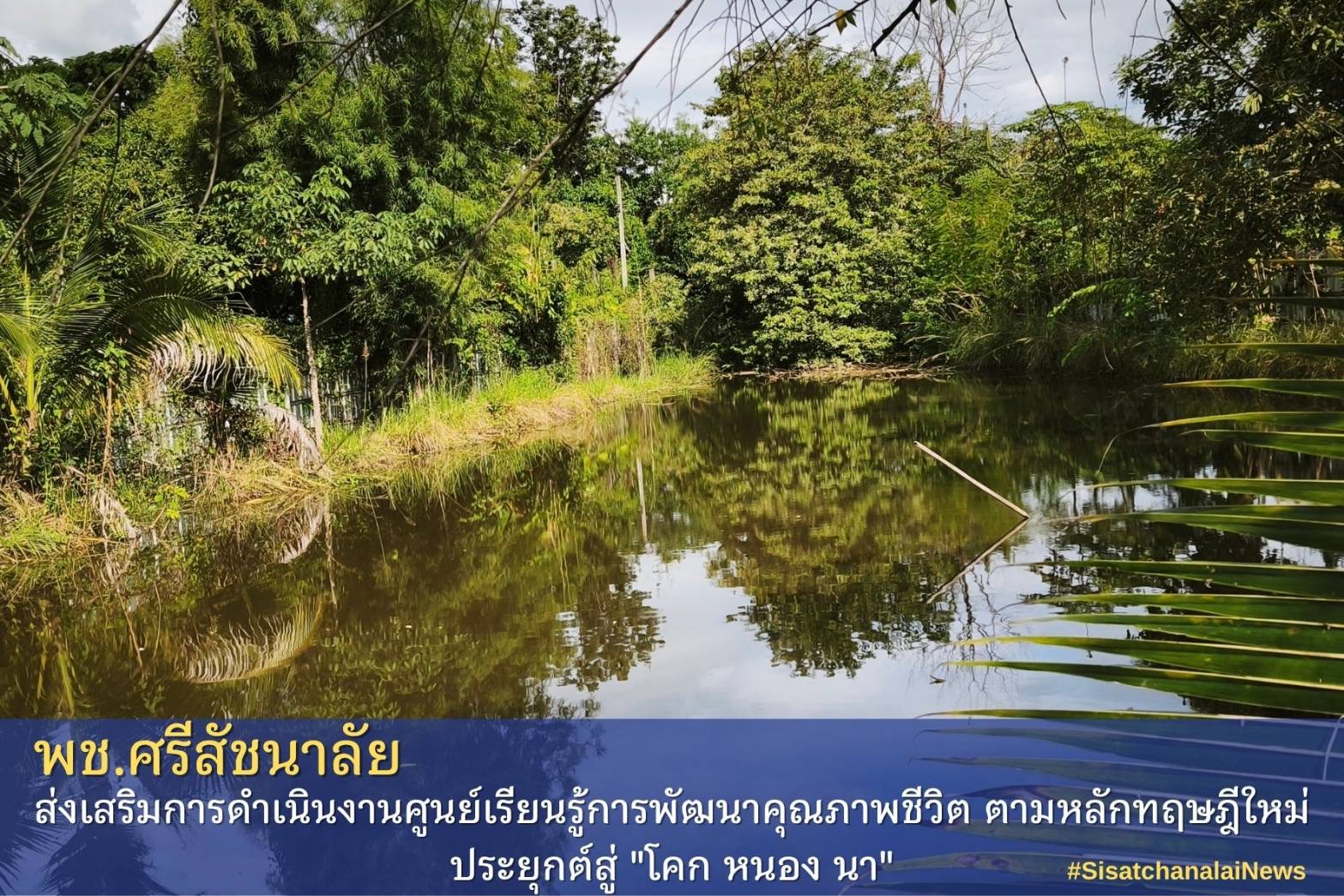 พช.ศรีสัชนาลัย เดินหน้าขับเคลื่อนการพัฒนาคุณภาพชีวิตของประชาชนตามหลักปรัชญาของเศรษฐกิจพอเพียง ผ่านโครงการพัฒนาพื้นที่ต้นแบบการพัฒนาคุณภาพชีวิตตามหลักทฤษฎีใหม่ ประยุกต์สู่ “โคก หนอง นา โมเดล” ซึ่งมุ่งเน้นการจัดการพื้นที่ให้เกิดประโยชน์สูงสุด สร้างความมั่นคงทางอาหาร และเพิ่มรายได้ให้กับครัวเรือนในชุมชน